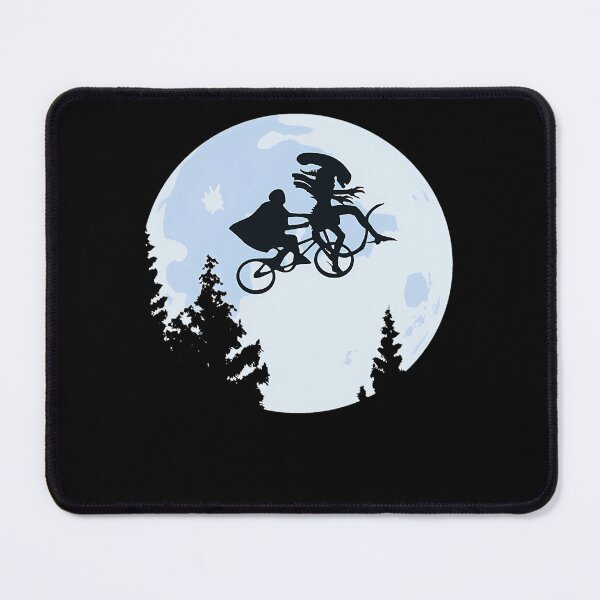 Item preview, Xenomorph Flying Bicycle Full Moon Parody Poster designed and sold by MorbyGanaWho.