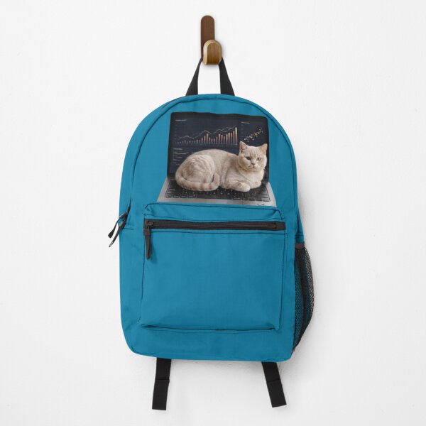 Item preview, Assistant Manager Cat - Funny Office Cat Lying on Laptop Art designed and sold by Northern Glow Art.