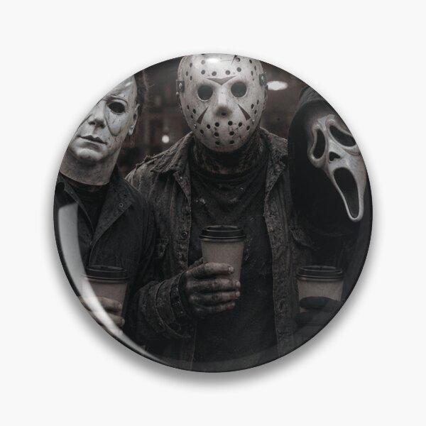 Item preview, Michael Myers Tshirts Jason Voorhees Ghost Face Dunkin Donuts Halloween Horror designed and sold by Hydlaaksmndriss.
