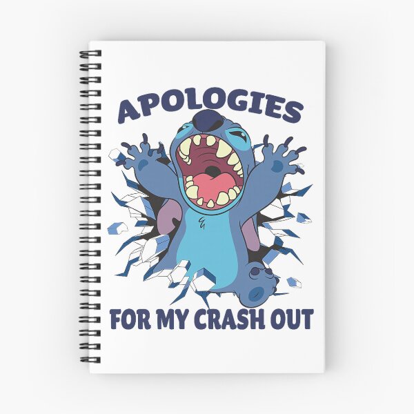 Item preview, Disney Stitch Apologies for My Crash Out Funny Meme designed and sold by GoldenField41.