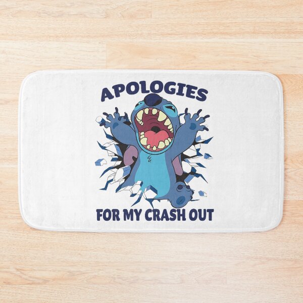 Item preview, Disney Stitch Apologies for My Crash Out Funny Meme designed and sold by GoldenField41.