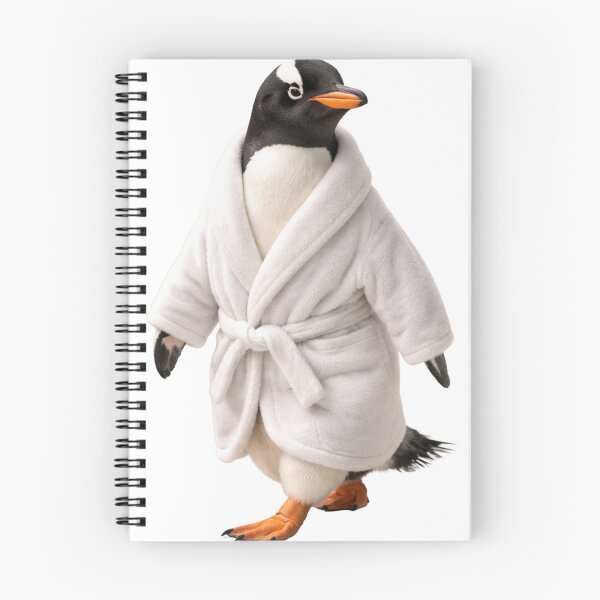 Item preview, Relaxing Bathrobe Gentoo Penguin designed and sold by Sillytoe.