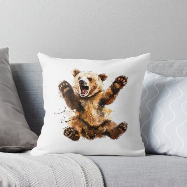 Item preview, Bear Cub | Cute Woodland Animal Watercolor Art designed and sold by Mandayartstudio.