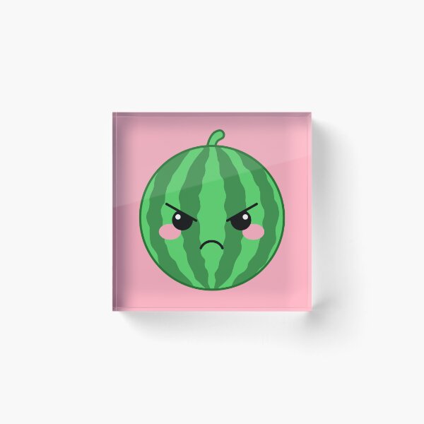 Artikelvorschau, Grumpy Angry Watermelon entworfen und verkauft von SlimyFish.