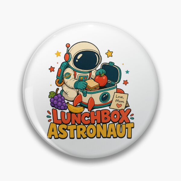 Item preview, Lonchera de astronauta para la vuelta al cole | Divertido dibujo de una lonchera escolar designed and sold by Uglyandcute.
