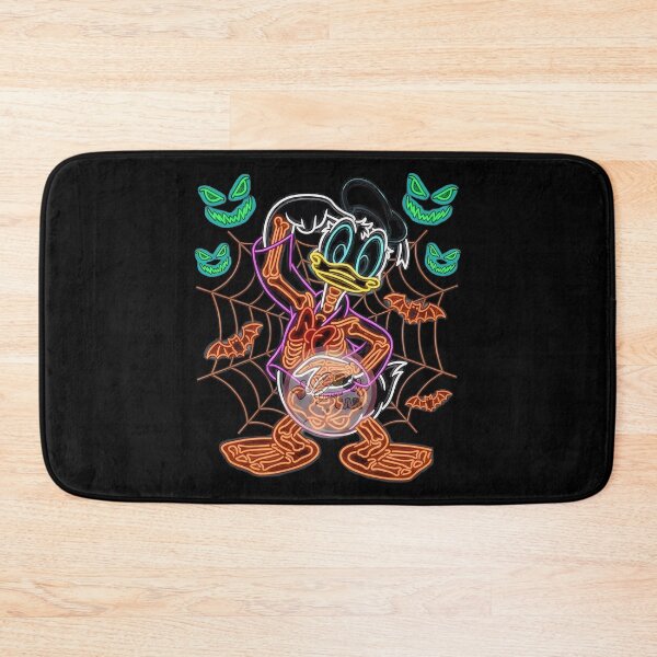 Item preview, Donald Duck Skeleton Halloween Neon Web Bats Cartoon Design designed and sold by EdwardSch73241.