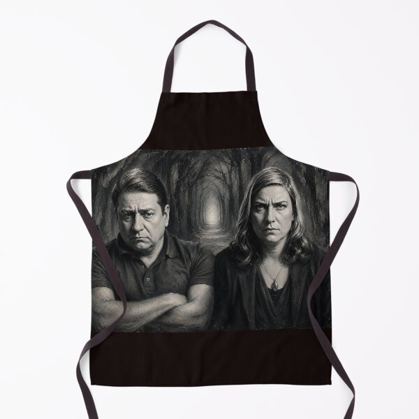 Item preview, Amy Allan & Steve DiSchiavi of The Dead Files Show Paranormal Investigation Duo | Gritty Monochrome Portrait designed and sold by PaisleyMarten.