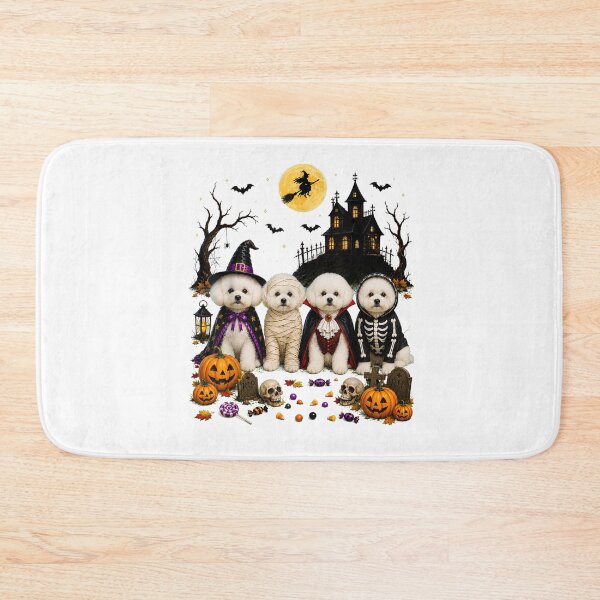 Item preview, Bichon Frise Halloween Costumes Spooky Dogs designed and sold by VioletNance.