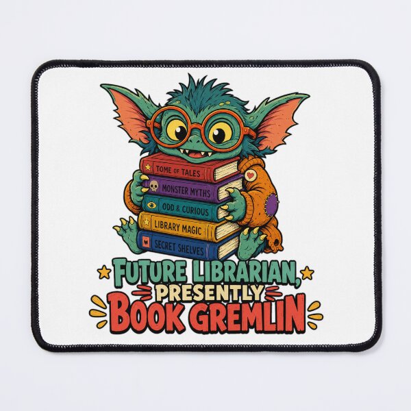 Item preview, Back to School  Future Librarian | Book Gremlin School Art designed and sold by Uglyandcute.