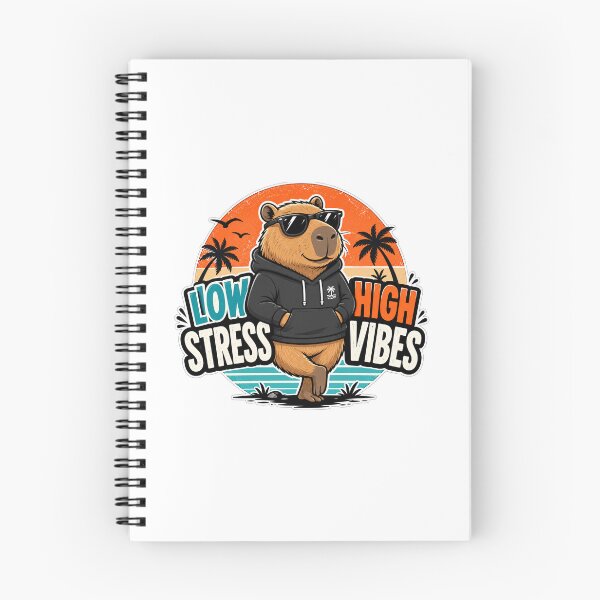 Item preview, Low Stress High Vibes Capybara designed and sold by Lukazoh.