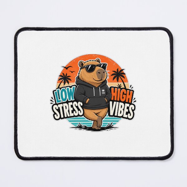 Item preview, Low Stress High Vibes Capybara designed and sold by Lukazoh.