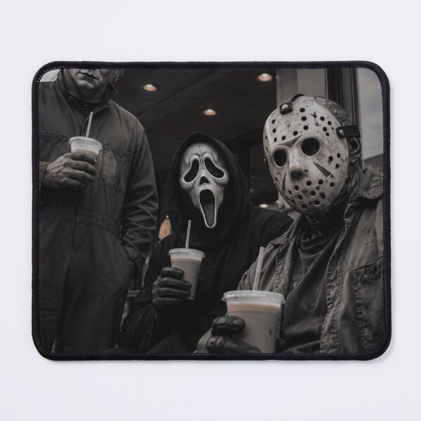 Item preview, Michael Myers Tshirts Jason Voorhees Ghost Face Dunkin Donuts Funny Halloween designed and sold by Hydlaaksmndriss.