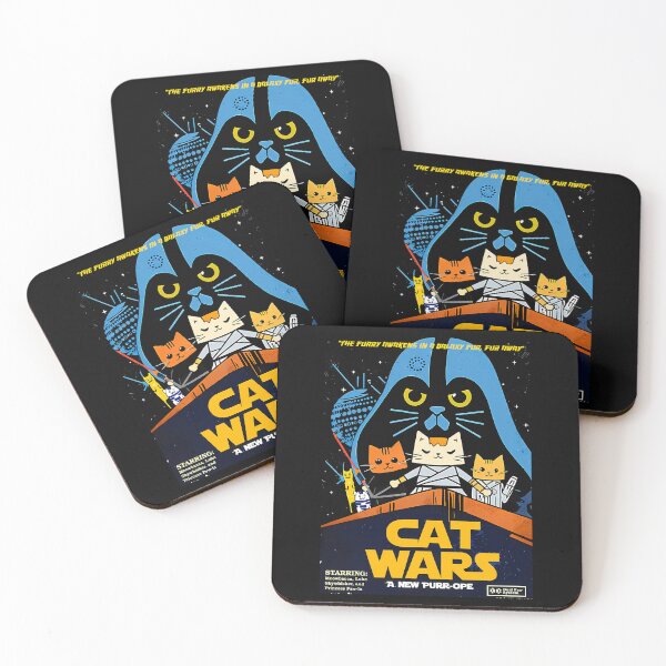 Item preview, Cat Wars A New Purr-Ope Parody Poster designed and sold by DeadxInside.