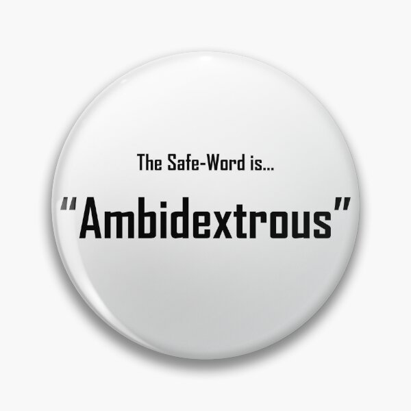 Item preview, Safe Words "Ambidextrous" - Black Lettering designed and sold by cousinbessie.