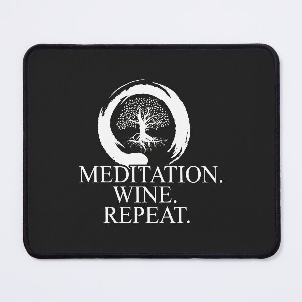 Item preview, Meditation Wine Repeat Tree Zen Enso Circle Graphic designed and sold by wn4uffgjz8h.