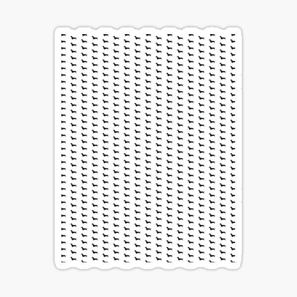 Aperçu de l'œuvre Mini patron de teckel # 199 créée et vendue par Natural Collective.