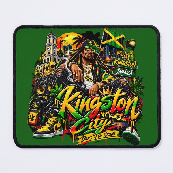 Item preview, Kingston City Jamaica Dons Of The Streets Reggae Streetwear designed and sold by digitalbob60.