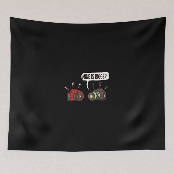 Item preview, Mine is Bigger Camera Humor Photography Gift designed and sold by fruscispake.