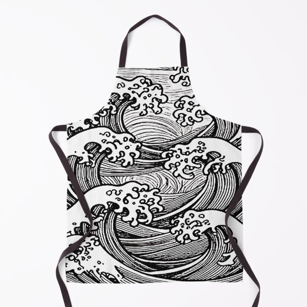 Item preview, Wave Woodcut designed and sold by ViaARTfactory.