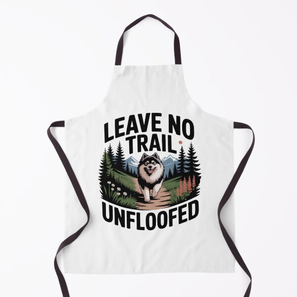 Item preview, Leave No Trail Unfloofed | Funny Keeshond Dog Lover Hiking designed and sold by CuteDesignables.