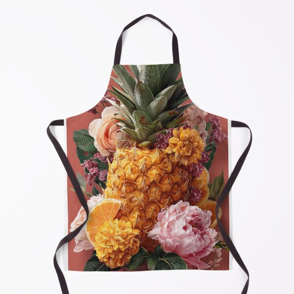 Item preview, Pineapple Tropical Fruits and Flowers designed and sold by Grafititee.