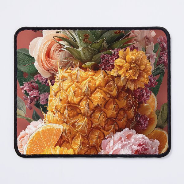 Item preview, Pineapple Tropical Fruits and Flowers designed and sold by Grafititee.