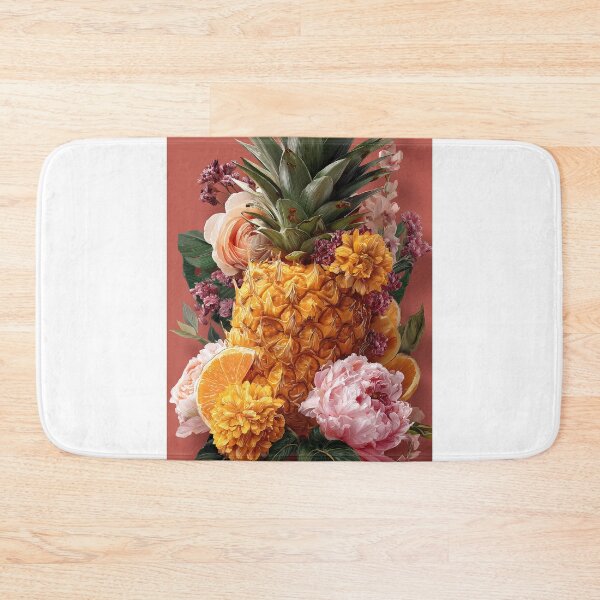 Item preview, Pineapple Tropical Fruits and Flowers designed and sold by Grafititee.