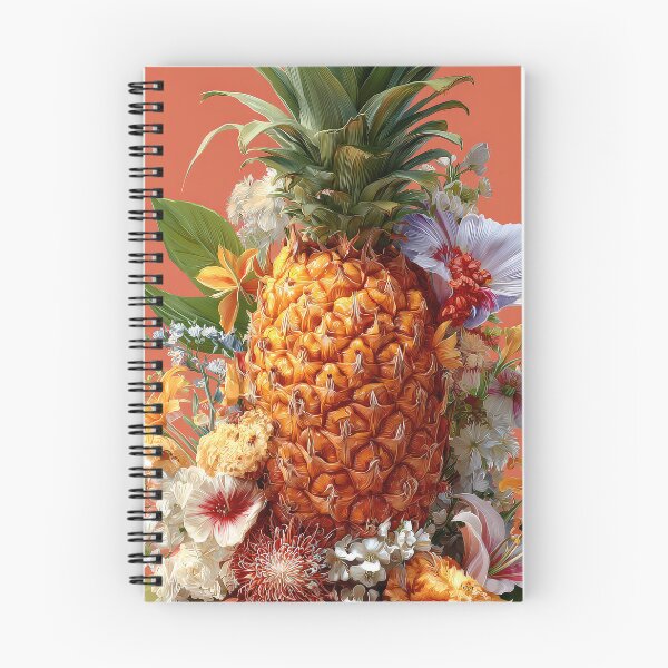 Item preview, Pineapple Tropical Fruits and Flowers designed and sold by Grafititee.