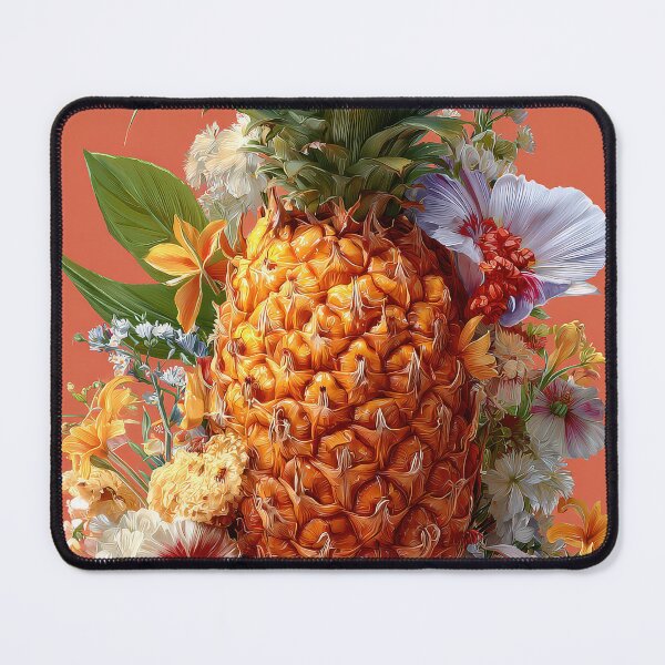 Item preview, Pineapple Tropical Fruits and Flowers designed and sold by Grafititee.