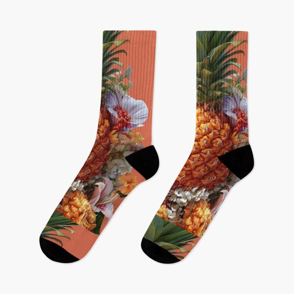 Item preview, Pineapple Tropical Fruits and Flowers designed and sold by Grafititee.
