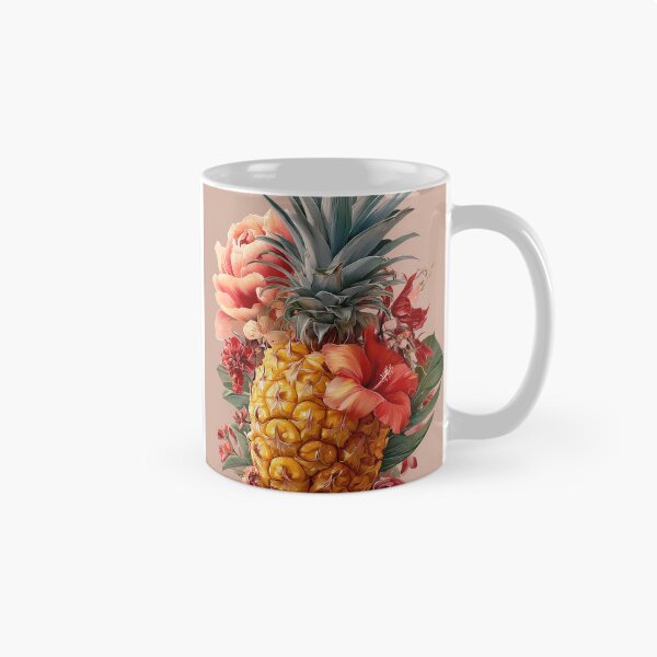 Item preview, Pineapple Tropical Fruits and Flowers designed and sold by Grafititee.