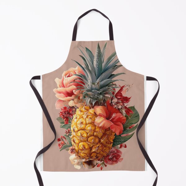 Item preview, Pineapple Tropical Fruits and Flowers designed and sold by Grafititee.