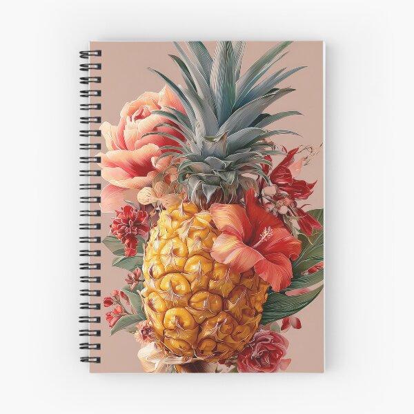 Item preview, Pineapple Tropical Fruits and Flowers designed and sold by Grafititee.