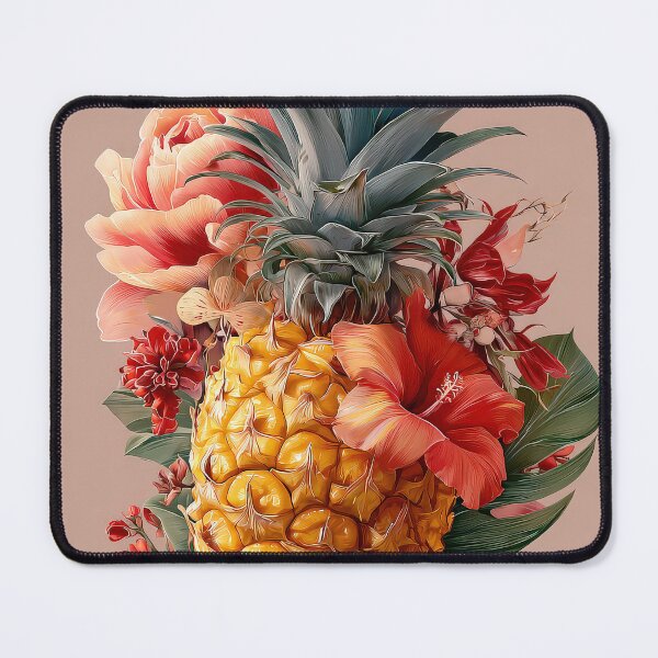 Item preview, Pineapple Tropical Fruits and Flowers designed and sold by Grafititee.