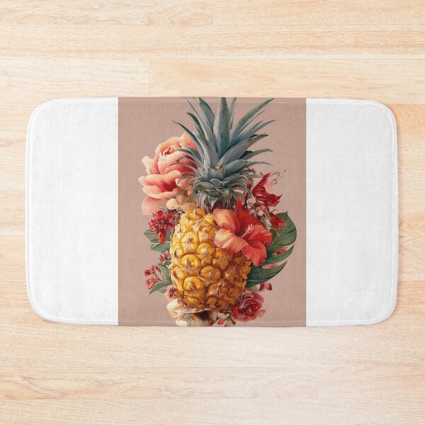 Item preview, Pineapple Tropical Fruits and Flowers designed and sold by Grafititee.