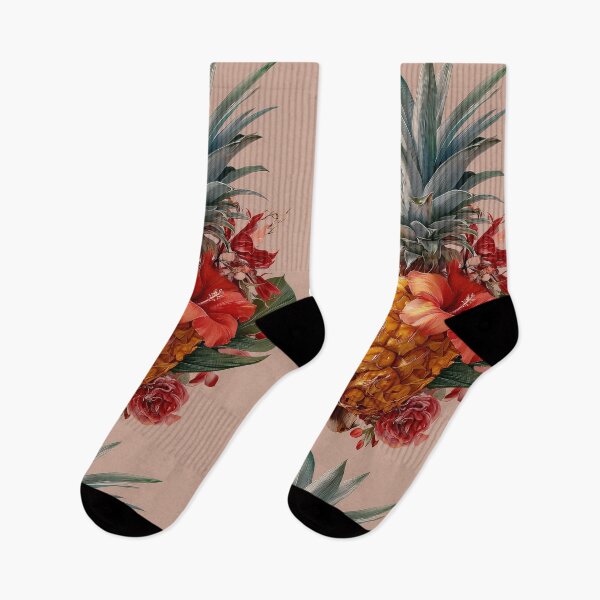 Item preview, Pineapple Tropical Fruits and Flowers designed and sold by Grafititee.