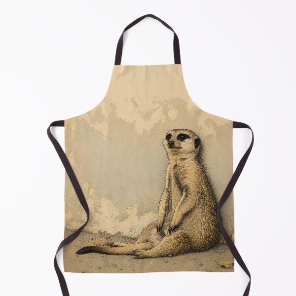Item preview, Vintage Meerkat Naturalist Illustration Wildlife Art designed and sold by Extravanganzza.