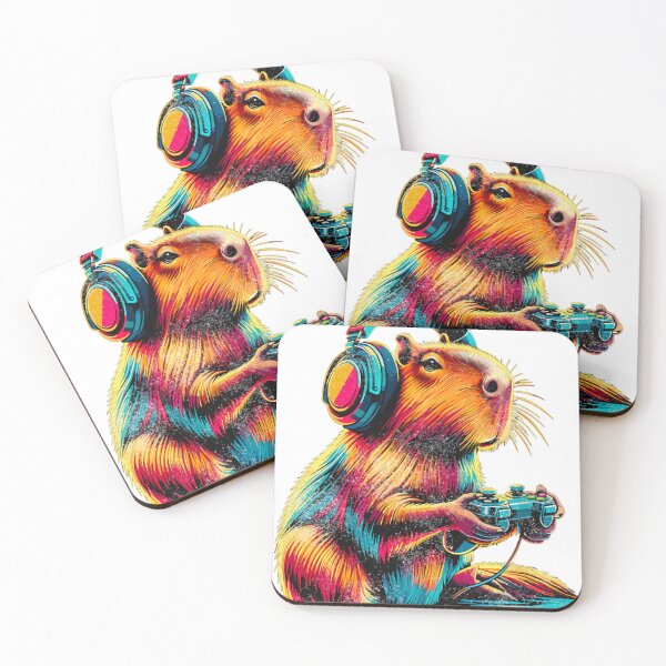 Item preview, Capybaras Gaming - Funny Gamers Capybara designed and sold by IsmaelMay0.