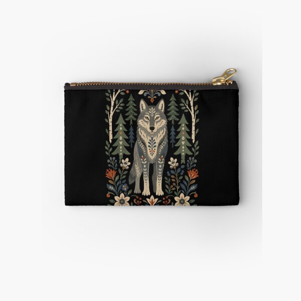 Item preview, Nordic Wolf Scandinavian Folk Art designed and sold by Sarcastic designs.