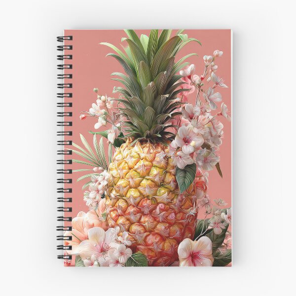 Item preview, Pineapple Tropical Fruits and Flowers designed and sold by Grafititee.