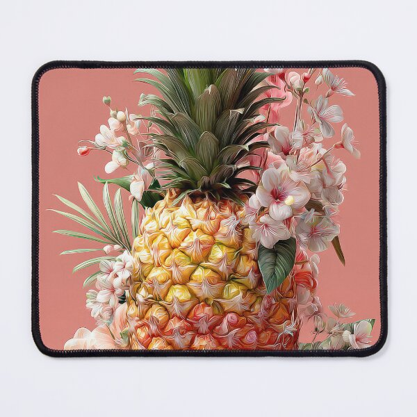 Item preview, Pineapple Tropical Fruits and Flowers designed and sold by Grafititee.