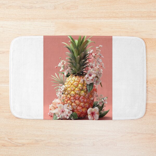 Item preview, Pineapple Tropical Fruits and Flowers designed and sold by Grafititee.