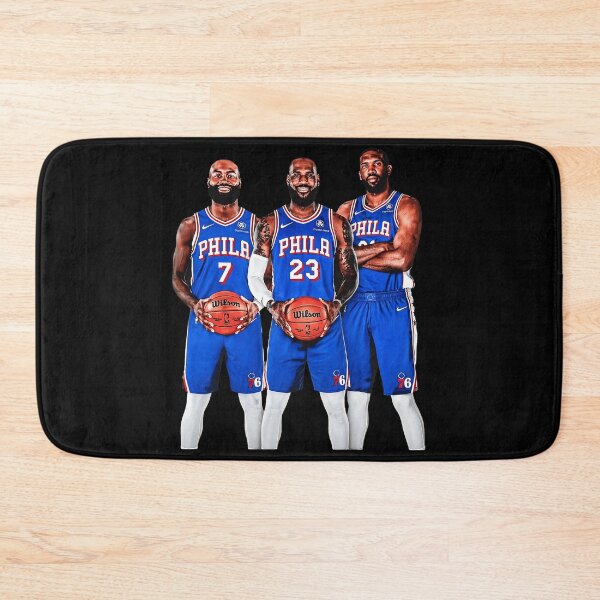 Item preview, Philadelphia 76ers Basketball Trio Blue Uniform Fan Art Design designed and sold by LorraineH29083.