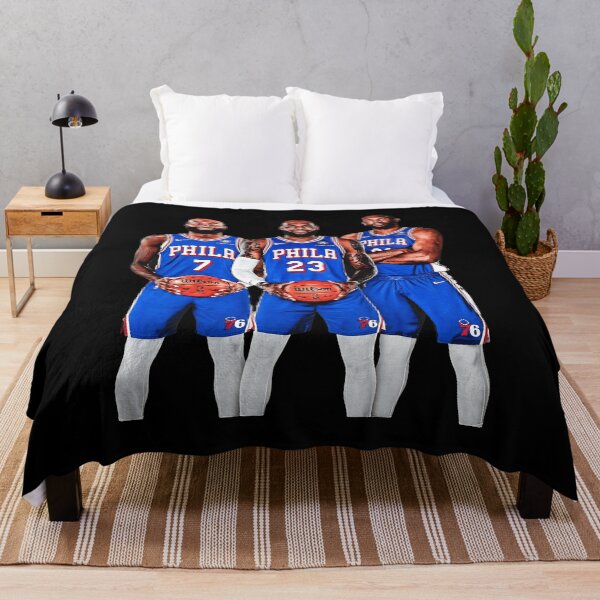 Item preview, Philadelphia 76ers Basketball Trio Blue Uniform Fan Art Design designed and sold by LorraineH29083.