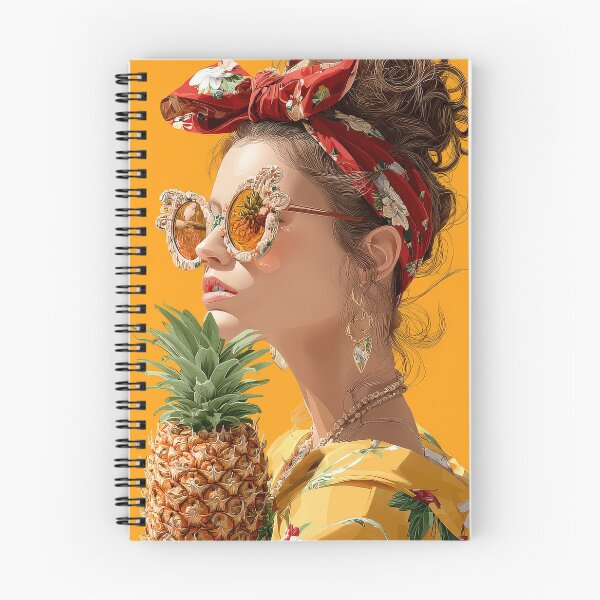 Item preview, Pineapple Tropical Fruits and Flowers designed and sold by Grafititee.