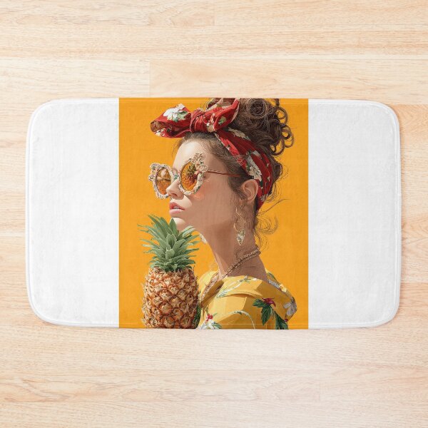Item preview, Pineapple Tropical Fruits and Flowers designed and sold by Grafititee.
