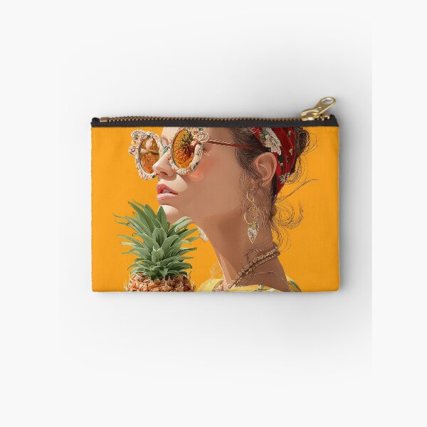 Item preview, Pineapple Tropical Fruits and Flowers designed and sold by Grafititee.