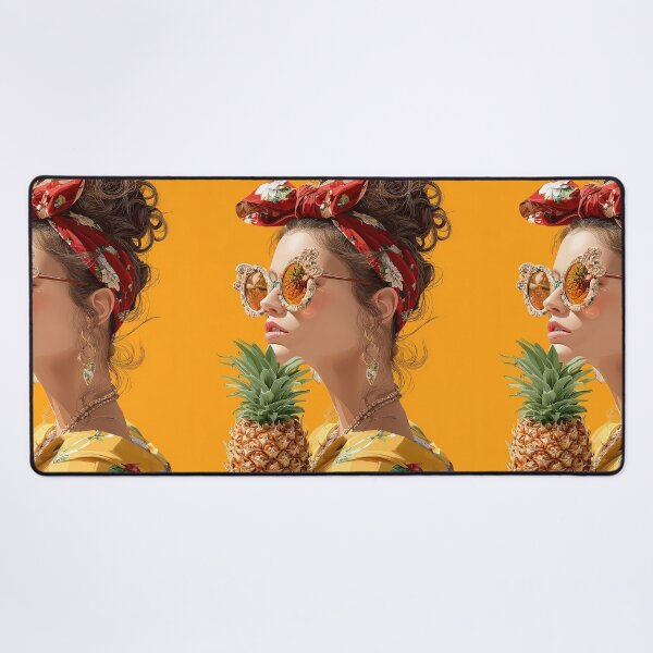 Item preview, Pineapple Tropical Fruits and Flowers designed and sold by Grafititee.