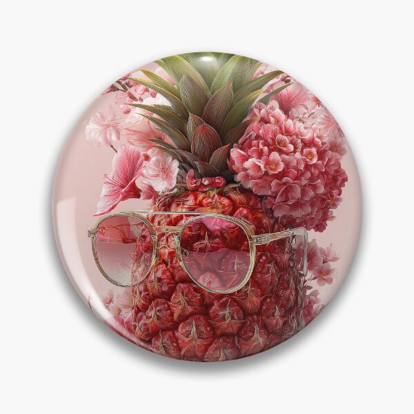 Item preview, Pineapple Tropical Fruits and Flowers designed and sold by Grafititee.
