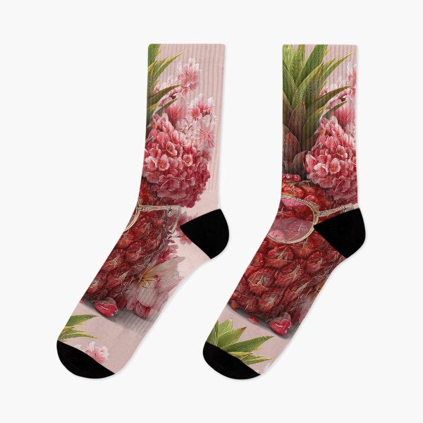 Item preview, Pineapple Tropical Fruits and Flowers designed and sold by Grafititee.